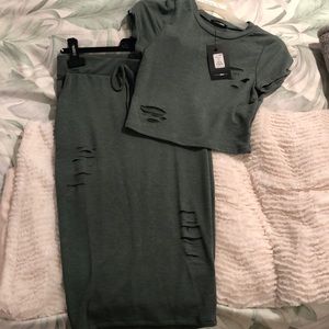 Skirt & crop top set